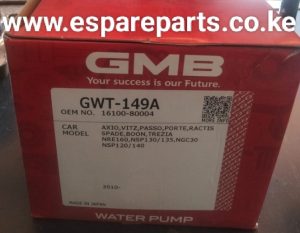 water pump toyota Axio vitz passo porte ractis spade trezia nre160 nsp130 GMB GWT-149